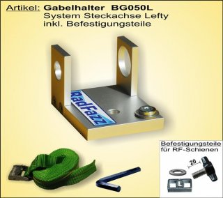 BG050L, Gabelhalter Leftygabel, Spannhöhe 35 mm
