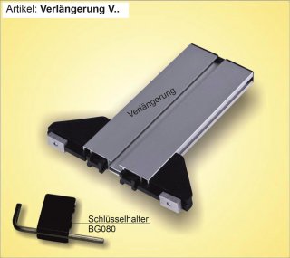 V17, Verlängerung 17cm, inkl. Befestigung für die RF-Schienen