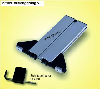 V42, Verlängerung 42cm inkl. Befestigung an die RF-Schiene