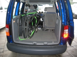 Fahrradträger, Fahrradhalter für den VW Innenraum, Fahrradtransport im Auto