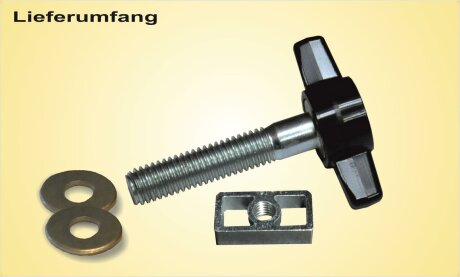 Befestigungsteile RF-Schiene an P7 Bodenabdeckung