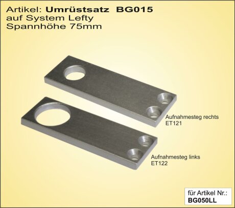 Umr&uuml;stsatz System Lefty f&uuml;r Spannh&ouml;he 75mm