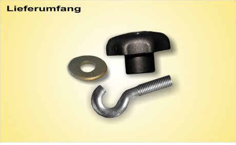 Bestigungsteile RF-Schiene an P2, P3, P4, P8