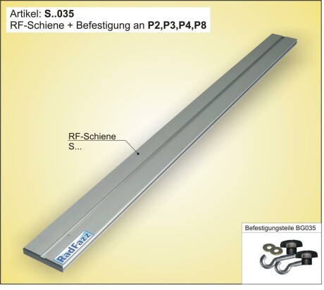 Innenraum-Fahrradtr&auml;ger Schiene (l=80cm) f&uuml;r...