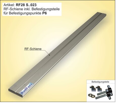 Innenraum-Fahrradtr&auml;ger Schiene (l=110cm) f&uuml;r die Sitz-/Zurrschienen P6