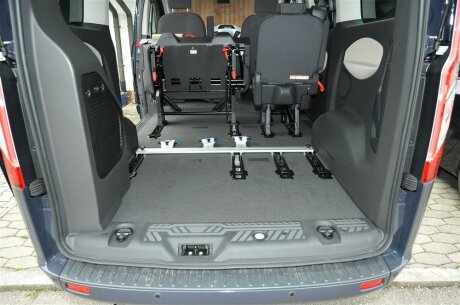 Ford Transit Connect >> Innenraum-Fahrradträger Schiene mit Verlängerung für den ... Ford Transit Connect >> Innenraum-Fahrradträger Schiene mit Verlängerung für den ...