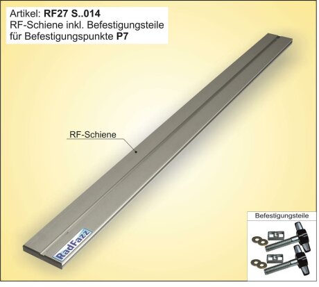 Innenraum-Fahrradtr&auml;ger Schiene (l=100cm) f&uuml;r die Bodenabdeckung P7