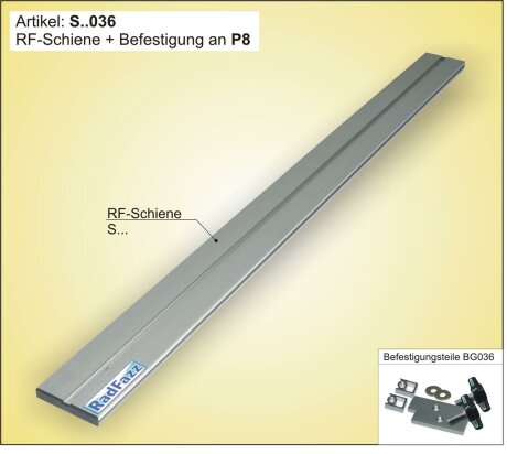 Innenraum-Fahrradtr&auml;ger Schiene (l=104cm) f&uuml;r die Zurr&ouml;sen P8