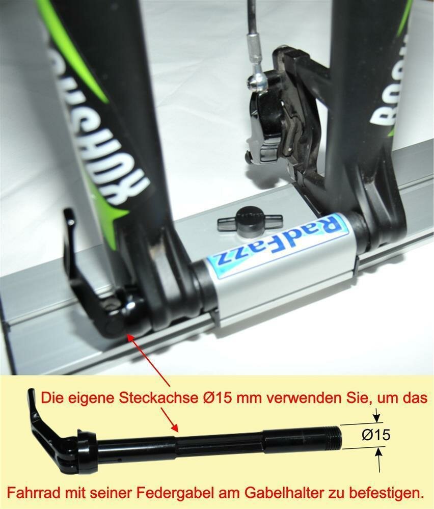 Fahrrad Steckachse 15x110mm Für Rockshox Gabel - Leichtbau Aluminium