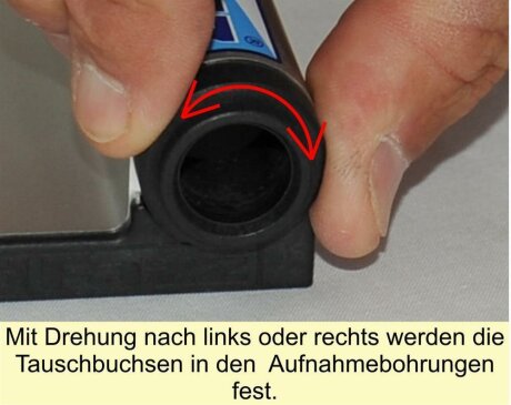 Umr&uuml;stsatz auf System Steckachse &Oslash; 15mm, 100mm Spannma&szlig;