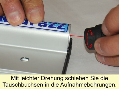 Umr&uuml;stsatz auf System Steckachse 15mm RS-1 Gabel, 110mm Spannma&szlig;