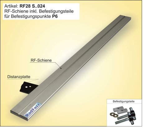 Fahrradtr&auml;ger-Schiene inkl. Befestigungsteile f&uuml;r die Sitz-/Zurrschienen im VW T5,T6
