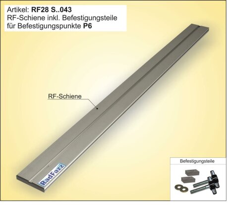 Innenraum-Fahrradtr&auml;ger Schiene (l=110cm) f&uuml;r die Sitz-/Zurrschienen P6