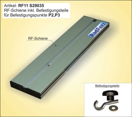 RF-Schiene inkl. Befestigungsteile f&uuml;r die...