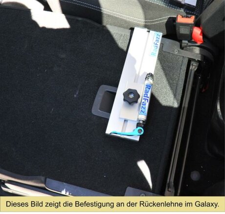 Innenraum-Fahrradtr&auml;ger Schiene (l=30cm) mit Distanzplatten f&uuml;r die Befestigungspunkte P2, P3