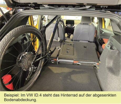 Innenraum-Fahrradtr&auml;ger Schiene (l=100cm) f&uuml;r die R&uuml;ckenlehnen-&Ouml;sen P2