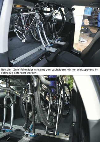 Innenraum-Fahrradtr&auml;ger Schiene (l=120cm) f&uuml;r die Sitzverriegelungen P1