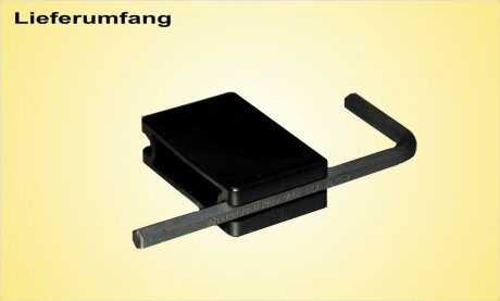 Schl&uuml;sselhalter inkl. 4 mm Innensechskantschl&uuml;ssel