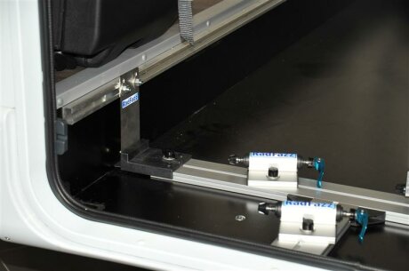 Fahrradtr&auml;ger Schiene f&uuml;r die Dethleffs Zurrschienen, Bodenh&ouml;he 14cm - 16cm