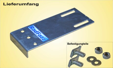 Adapter inkl. Befestigung f&uuml;r Zurrschienen, Bodenh&ouml;he 16cm - 18cm