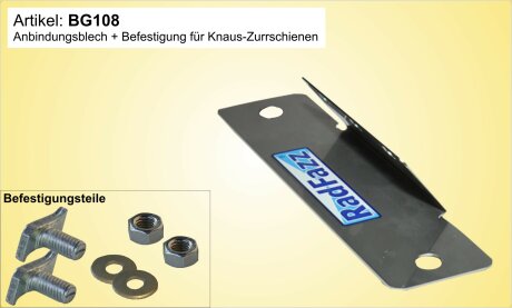 Adapter inkl. Befestigung f&uuml;r Knaus 45&deg;-Zurrschienen