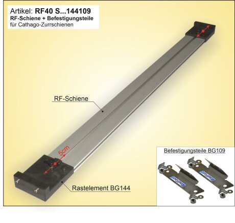 Fahrradtr&auml;ger RF-Schiene, L&auml;nge=110cm, an die...