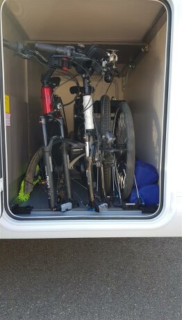 Fahrradtr&auml;ger RF-Schiene, L&auml;nge=130cm, an die Hobby-Zurrschienen