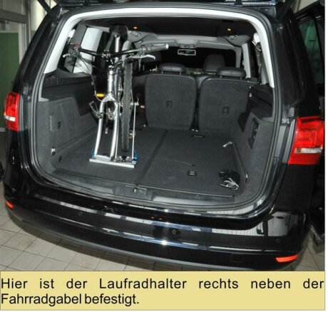 Innenraum-Fahrradtr&auml;ger Schiene (l=7,5cm) f&uuml;r die Befestigungspunkte P2, P3, P4, P8