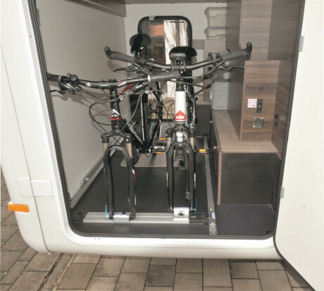 Fahrradtr&auml;ger RF-Schiene, L&auml;nge=90cm, an die Fiamma-Zurrschienen im GottiLine, Laika, Mooveo, Pilote