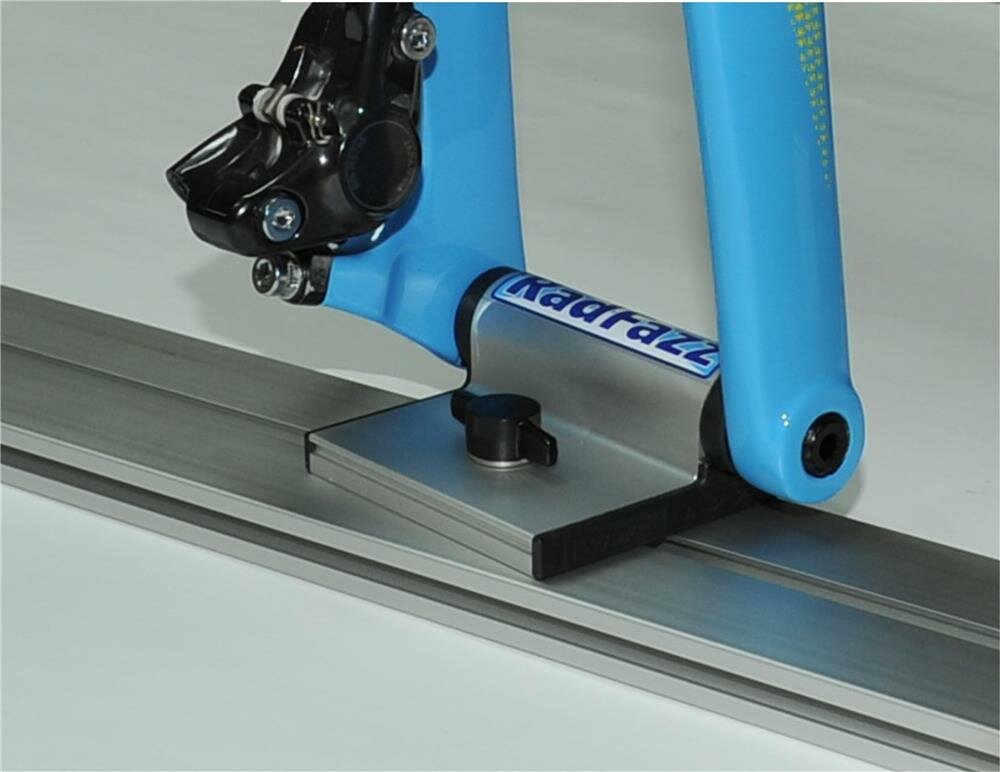 Fahrrad Gabelhalter Aus Aluminium - Schnellspann Halterung Für Transport & Wandmontage