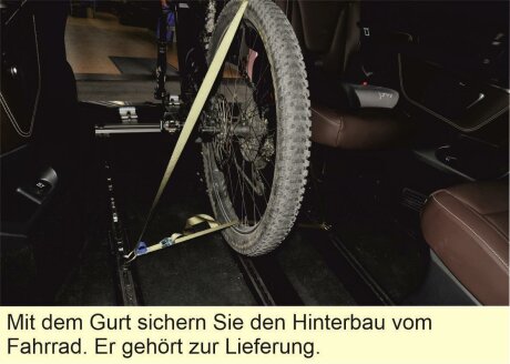 Fahrradtr&auml;ger Schiene inkl. Befestigungsteile f&uuml;r die Sitz-/Zurrschienen im Auto