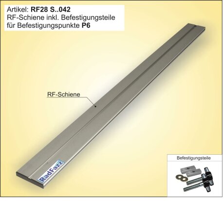 Innenraum-Fahrradtr&auml;ger Schiene (l=45cm) f&uuml;r die Sitz-/Zurrschienen P6