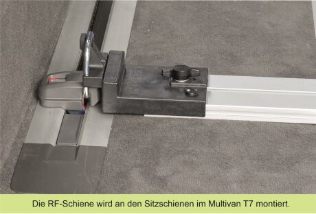 Innenraum-Fahrradtr&auml;ger Schiene (l=100cm) an die &Ouml;sen in Sitzschienen P6