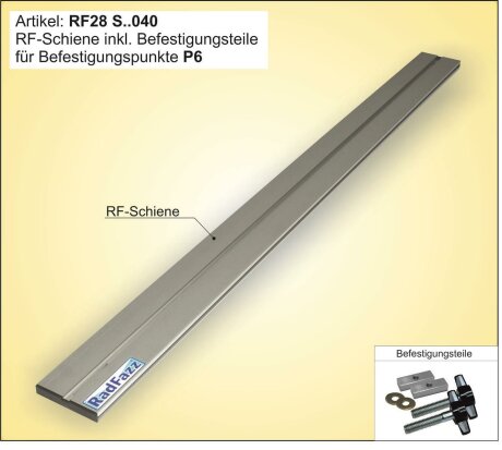 Innenraum-Fahrradtr&auml;ger Schiene (l=80cm) f&uuml;r die Sitz-/Zurrschienen P6