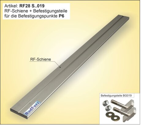 Fahrradtr&auml;ger Schiene inkl. Befestigungsteile f&uuml;r die Sitz-/Zurrschienen im Ford Custom
