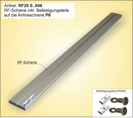 Fahrradtr&auml;ger Schiene, L&auml;nge 110cm, inkl....