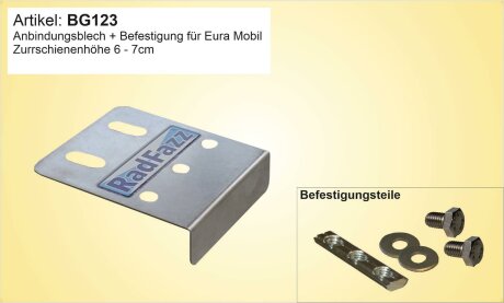 Adapter inkl. Befestigungsteile f&uuml;r die Eura...