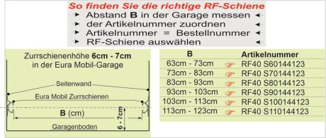 RadFazz-Fahrrad-Innentr&auml;ger f&uuml;r die Eura Mobil-Zurrschienen, Bodenh&ouml;he 6cm - 7cm