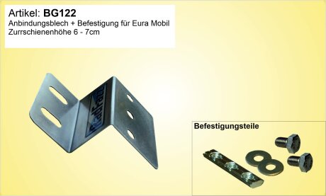 Adapter inkl. Befestigungsteile f&uuml;r die Eura...